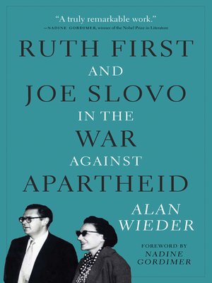 cover image of Ruth First and Joe Slovo in the War Against Apartheid